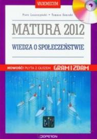 Wiedza o społeczeństwie Vademecum z płytą CD Matura 2012