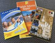 Mapy trzech miast Polski na wakacje