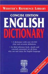 WEBSTER'S CONCISE EDITION ENGLISH DICTIONARY