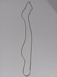 srebrny łańcuszek, długość 77 cm