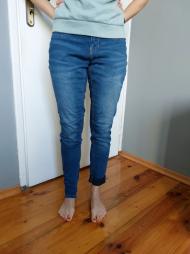 niebieskie damskie jeansy, S, Primark, podwijana nogawka